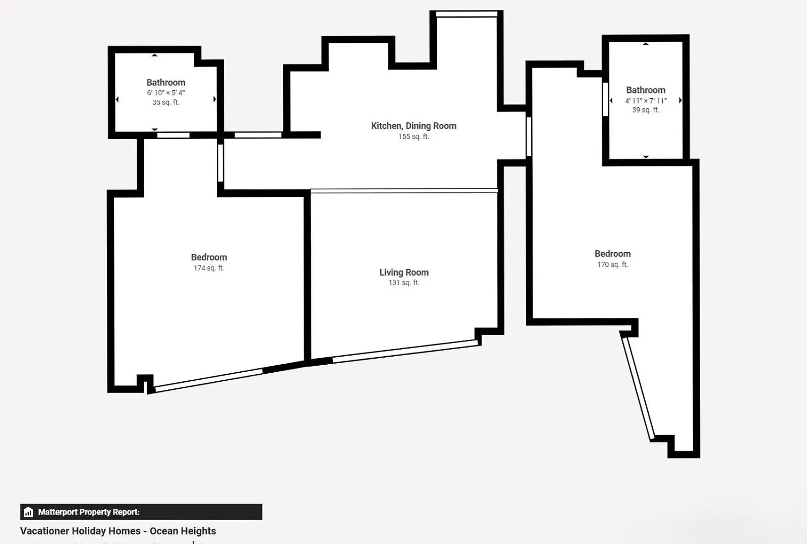 Ocean Heights - Gorgeous Two Bedroom Dubai Lägenhet
